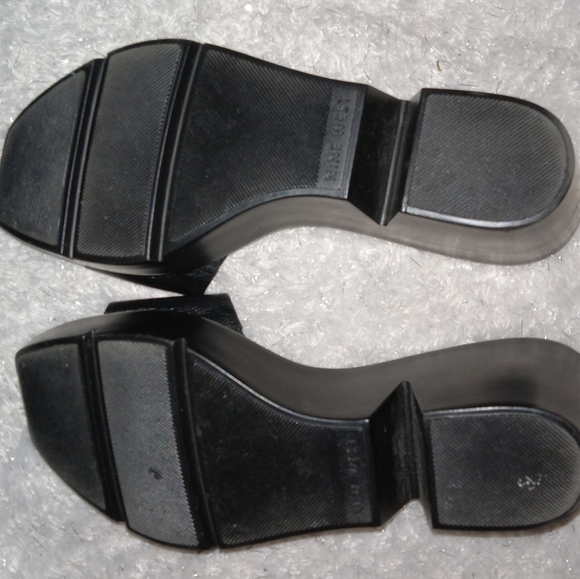 Nine West Black Enrichr Heeled Clog size 8M - Picture 6 of 8